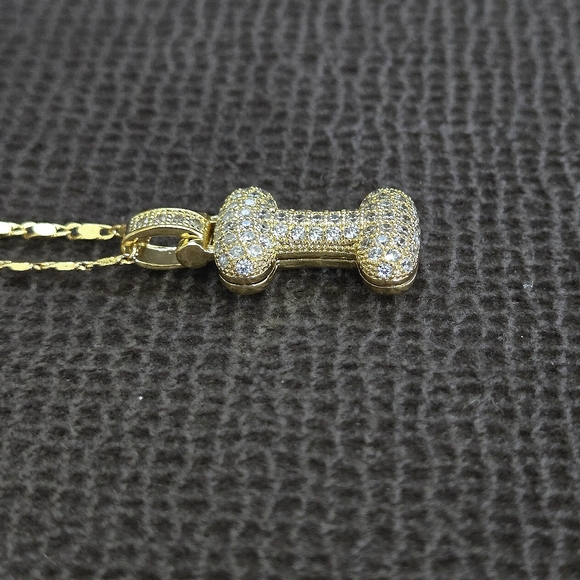 Gemelli👭 Puffy Pave Cubic Zirconia💎 Letter "I" Initial Pendant Necklace - NWT - Picture 12 of 16